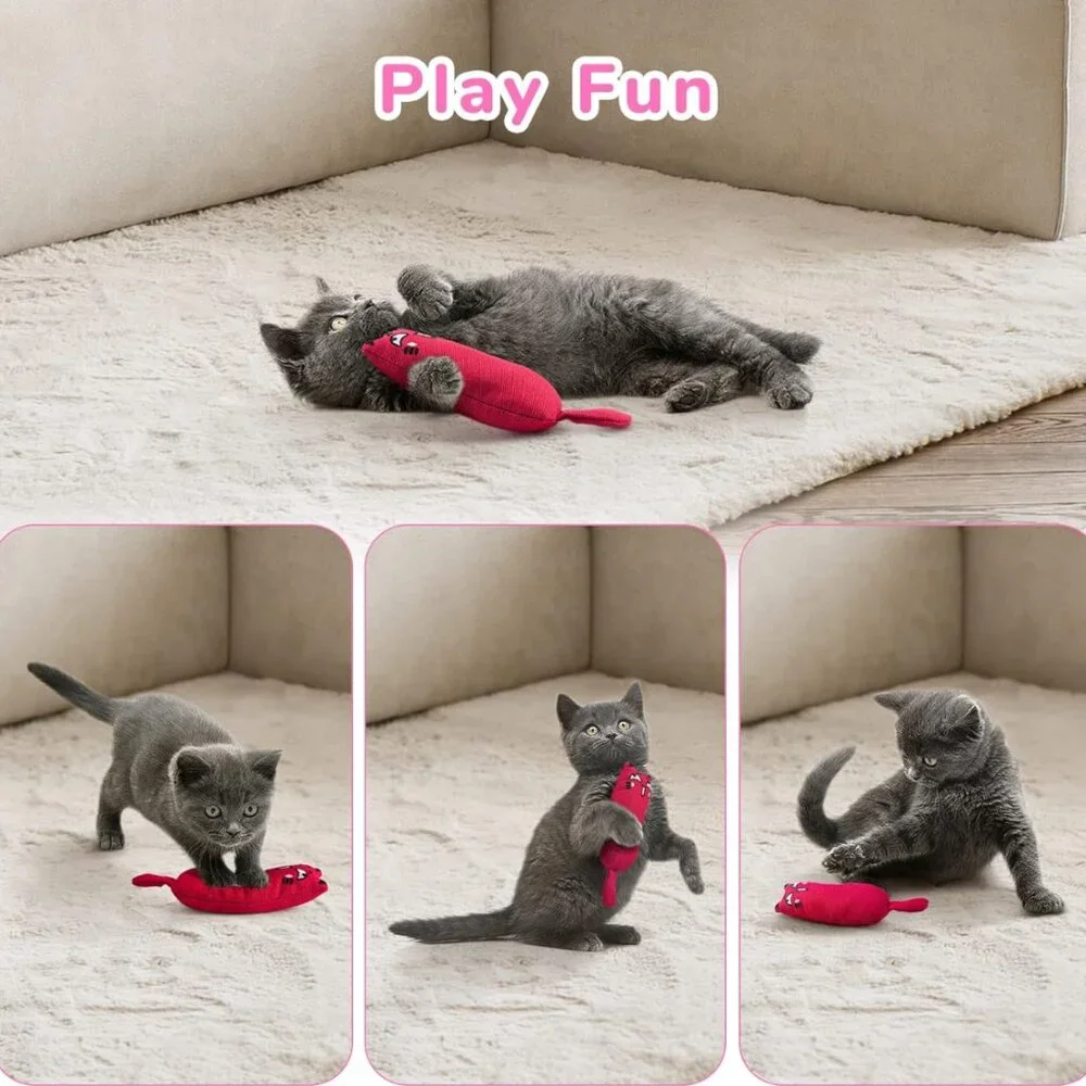 5-Pack Bite-Resistant Catnip Toys
